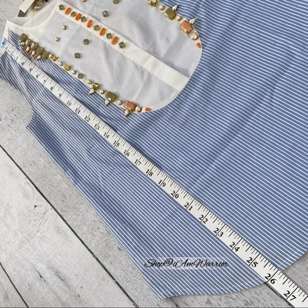 J.Crew NWT jeweled bib sleeveless top *shop@iamwarrior